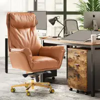 Kinnls Austin Office Ergonomic Genuine Leather Executive Chair