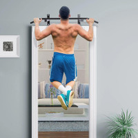 WALL MOUNT CHIN UP BAR UPPER BODY PULL UP TRAINING WORKOUT HOME GYM EXERCISER BLACK