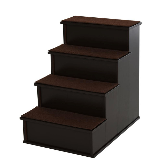 pet stair 15.7" x 23.2" x 21.3" Coffee in Accessories - Image 2