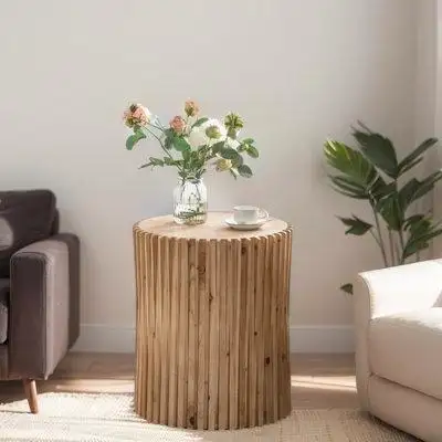 Millwood Pines Wood End Table Coffee Table