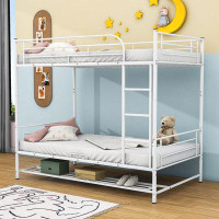 Isabelle & Max™ Alaana Kids Twin Over Twin Bunk Bed with Shelf and Ladder