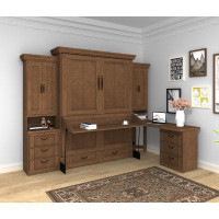 Foundry Select Neyan Imperial Queen Office Murphy Desk Bed - 2 Piers, Desktop