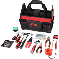 DNA Motoring 21 Piece Household Home Repairing Tool Set And Canvas Storage Bag