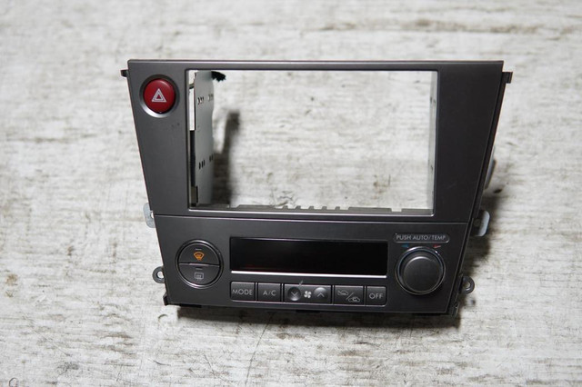 JDM Subaru Legacy Outback Climate Control Dual Double Din Bezel Hazard 2005-2009 in Other Parts & Accessories - Image 2