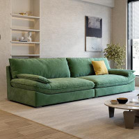 Hokku Designs Audra 98.43'' Armless Modular Sofa