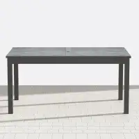 Latitude Run® Arrun Rectangular 92'' L x 34'' W Outdoor Dining Table