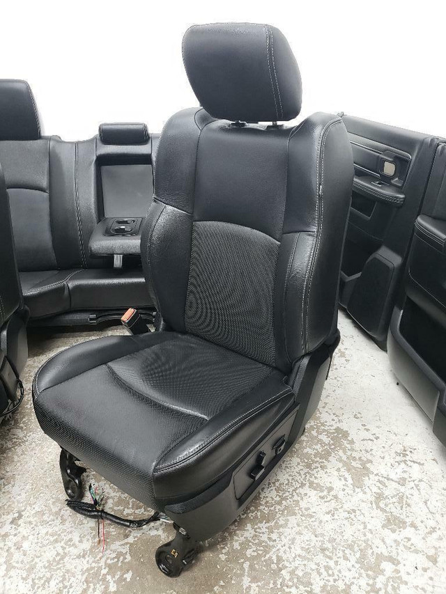 Dodge Ram 2014 BLACK LEATHER Truck Seats Console Door Pad Panels in Other Parts & Accessories in St. Catharines - Image 3