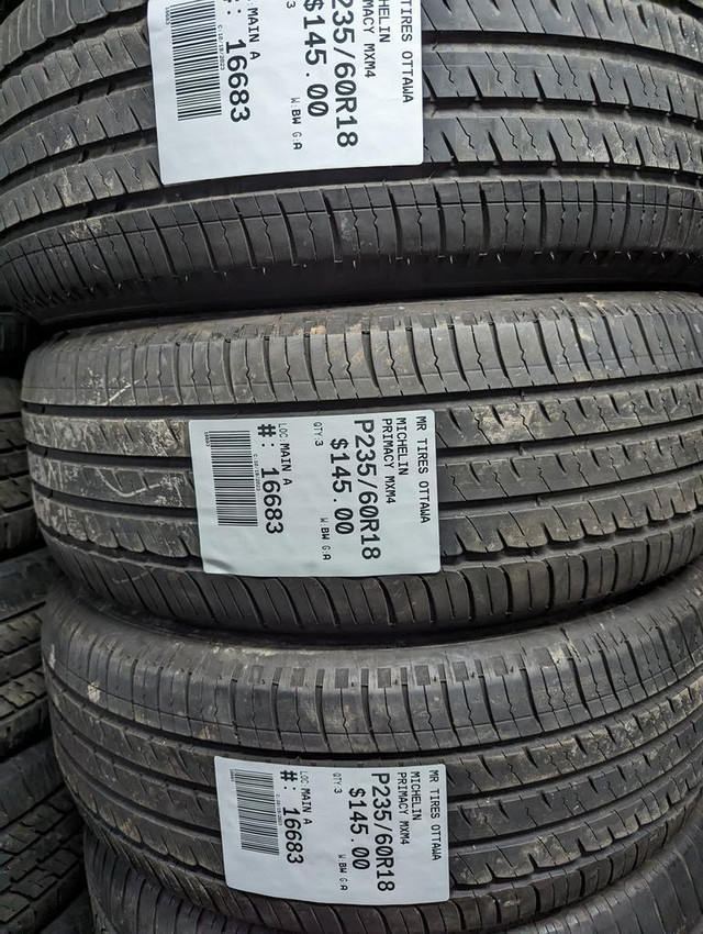 P235/60R18  235/60/18   MICHELIN PRIMACY MXM4 ( all season summer tires ) TAG # 16683 in Tires & Rims in Ottawa