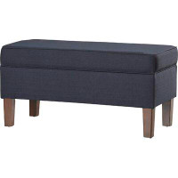 Brayden Studio Upholstered Flip Top Storage Bench