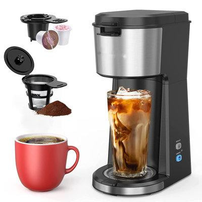 Color of the face home Single Serve Coffee Maker For K Cup & Ground Coffee, With Bold Brew, One Cup Coffee Maker,Fits Tr in Coffee Makers