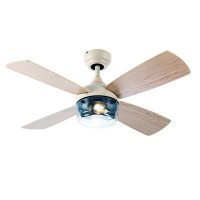 Wrought Studio 42''W Caiya 4 - Blade Standard Ceiling Fan with Remote Control and Light Kit Included